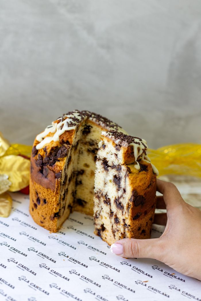 Pan dulce sin gluten con chips de chocolate